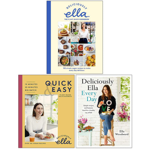 Ella Mills Woodward  3 Books Collection Set Deliciously Ella Quick & Easy - The Book Bundle
