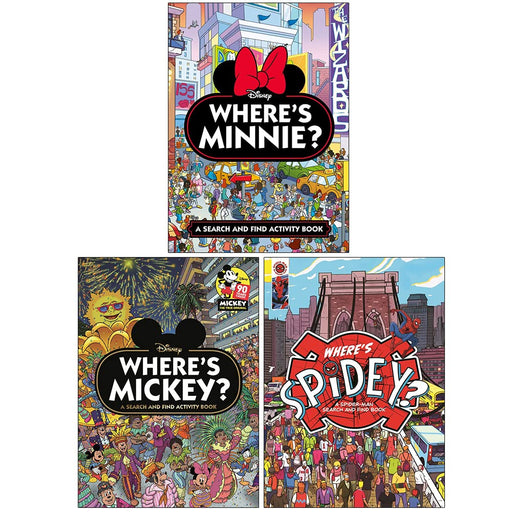 Search and Find Activity Book Collection 3 Books Set (Where's Mickey?, Where's Minnie?) - The Book Bundle