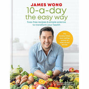 Set of five hardback books on healthy eating for lifelong wellness by James Wong and Iota, featuring colorful covers on a white background.