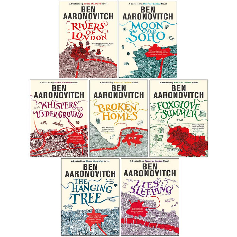 Ben Aaronovitch Rivers of London Series Collection 7 Books Set (Rivers of London, Moon Over Soho, Whispers Under Ground, Broken Homes) - The Book Bundle