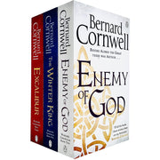 Three paperback books from Bernard Cornwell's Warlord Chronicles collection set, featuring medieval fantasy covers.