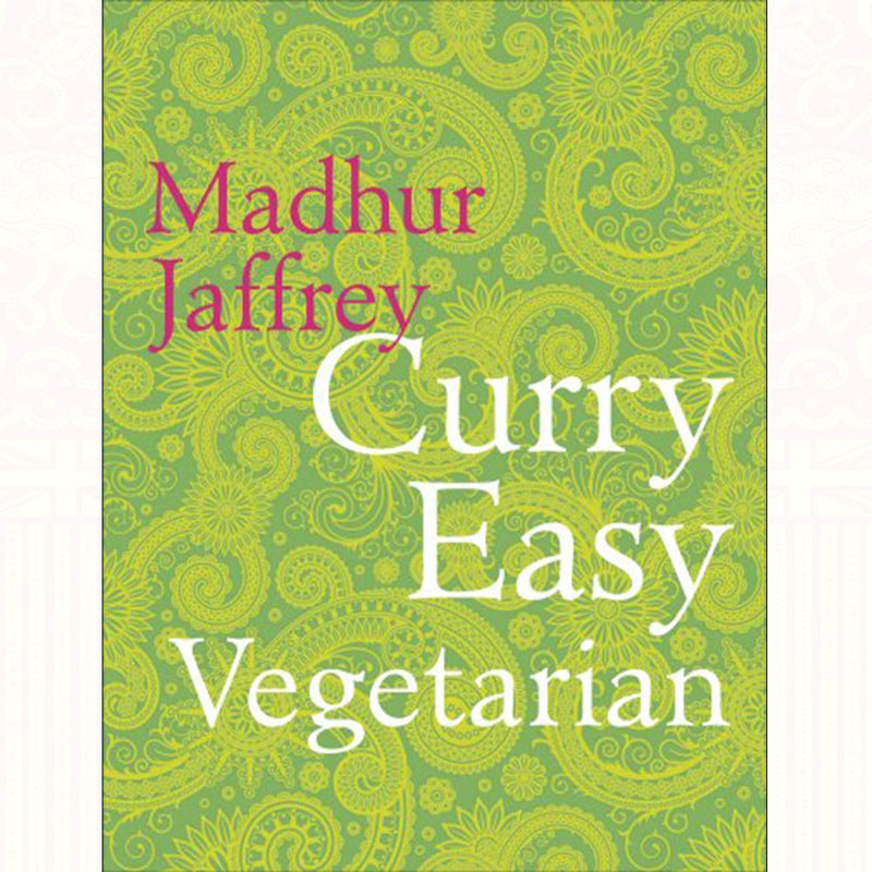 Set of three vegetarian cookbook books on slow cooker soup diet, curry, and healthy recipes by Iota Publishing and Madhur Jaffrey.