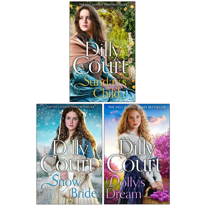 Dilly Court The Rockwood Chronicles 4-6 Collection 3 Books Set (Sunday’s Child, Snow Bride, Dolly’s Dream) - The Book Bundle