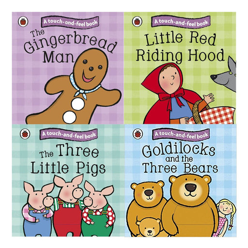 Ladybird Touch and Feel Fairy Tales Collection 4 Books Set - The Book Bundle