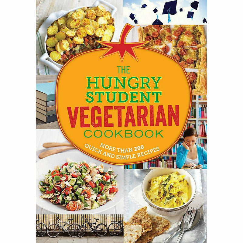 Spruce vegetarian cookbook cover with colorful recipe illustrations and title, featuring the Spruce brand logo on the paperback.