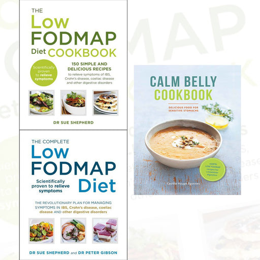Low-Fodmap Diet Cookbook, The Complete Low-Fodmap Diet and Calm Belly Cookbook 3 Books Collection Set - The Book Bundle