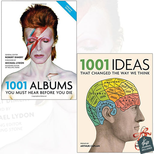 1001 Albums You Must Hear Before You Die and 1001 Ideas that Changed the Way We Think 2 Books Bundle Collection With Gift Journal - The Book Bundle