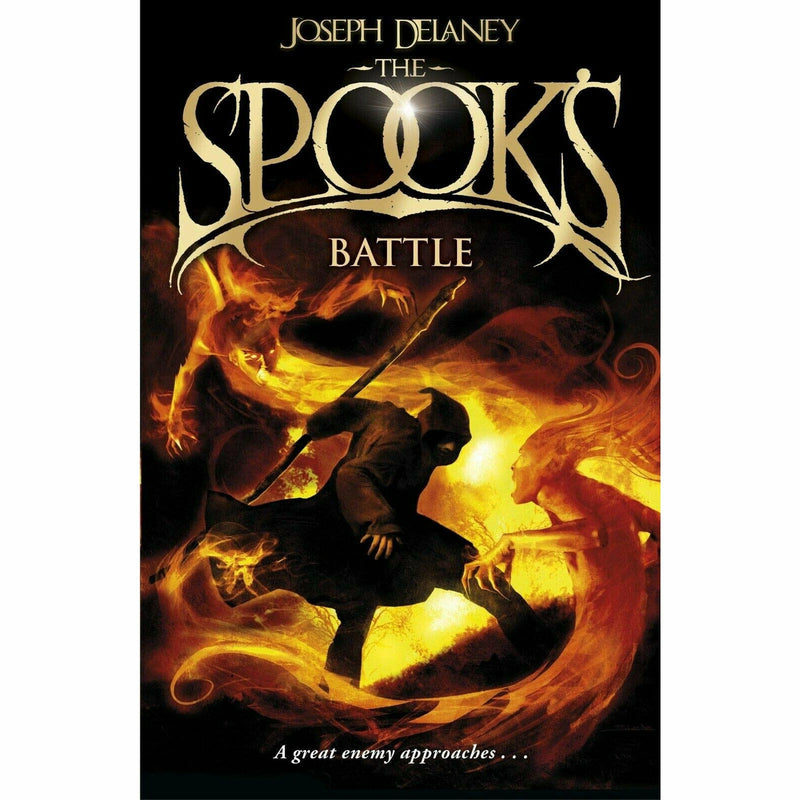 Set of seven Wardstone Chronicles paperback books by Joseph Delaney, featuring red covers and fantasy fiction themes.