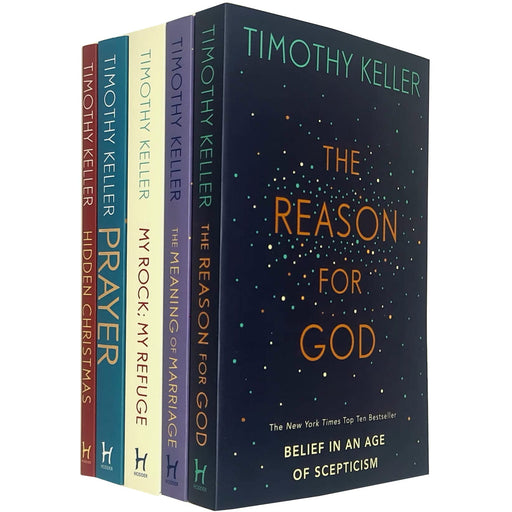Timothy Keller 5 Books Collection Set(Hidden Christmas, Prayer, My Rock; My REfuge) - The Book Bundle