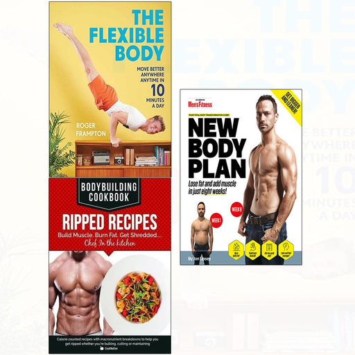 New body plan, flexible body, bodybuilding cookbook ripped recipes 3 books collection set - The Book Bundle