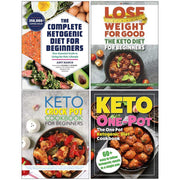 Complete ketogenic diet books for beginners by Amy Ramos, paperback set with recipes and tips for starting a keto lifestyle.