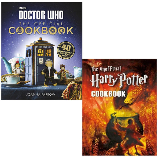 Doctor Who: The Official Cookbook & The Unofficial Harry Potter Cookbook 2 Books Collection Set - The Book Bundle