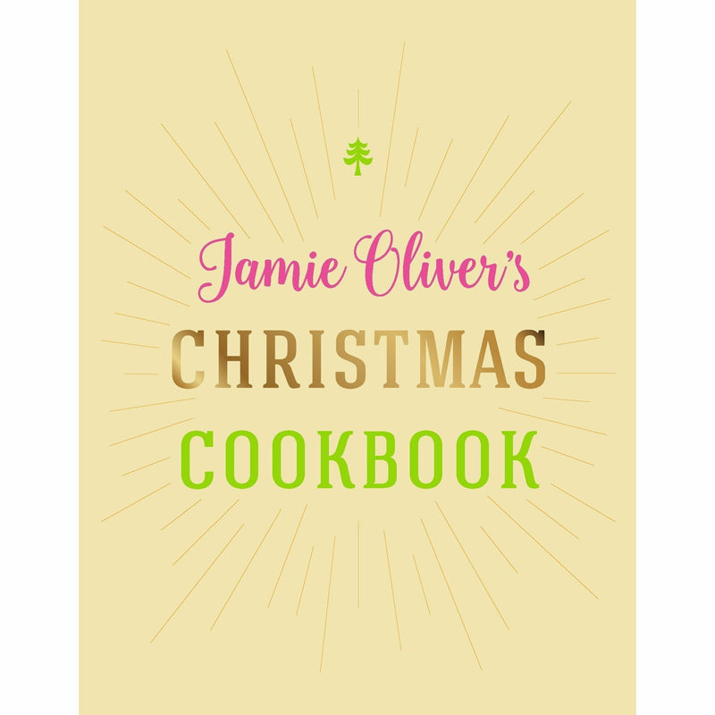 Two hardcover cookbooks by Jamie Oliver and Iota: Everyday Super Food and Christmas Cookbook, featuring colorful food images.
