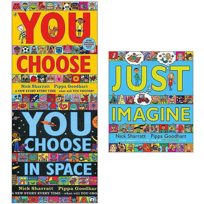You choose, just imagine and you choose in space 3 books collection set - The Book Bundle