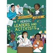Collection of four non-fiction paperback books on heroes, artists, designers, leaders, and activists by Georgia Amson-Bradshaw and Hachette.