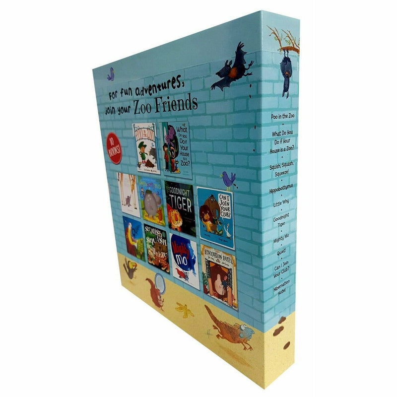 Zoo Friends Fun Adventure Animals Tales 10 Books Collection Box Set - The Book Bundle