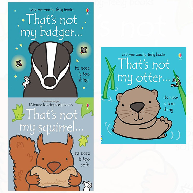 Thats not my touchy feely series 5 :3 books collection (squirrel,badger,otter) - The Book Bundle