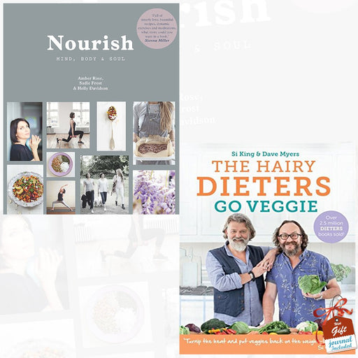 Nourish Mind, Body & Soul and The Hairy Dieters Go Veggie 2 Books Bundle Collection With Gift Journal - The Book Bundle