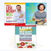 Collection of three non-fiction paperback books on weight loss, blood sugar management, by Dr. Xand van Tulleken, Joe Wicks, and Iota.