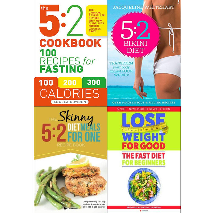 5 2 cookbook, bikini diet, meals for one, fast diet for beginners 4 books collection set - The Book Bundle