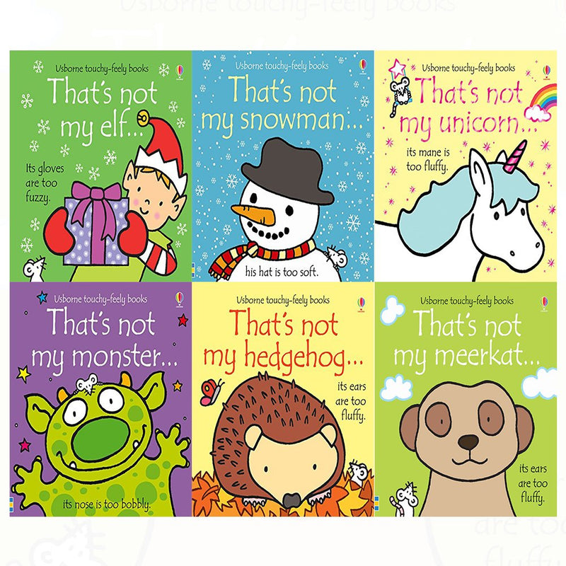 Thats not my touchy feely series 9 and 10 : 6 books collection (meerkat,hedgehog,monster,elf,snowman,unicorn) - The Book Bundle