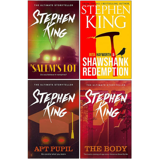 Stephen King Collection 4 Books Set Apt Pupil, Body Different Seasons,Salem's - The Book Bundle