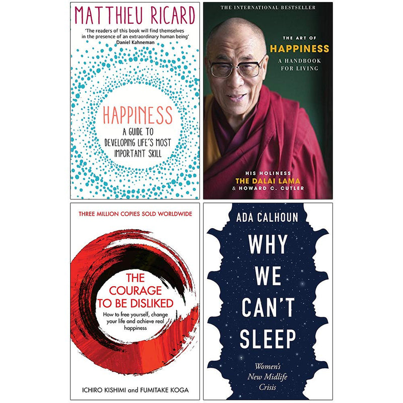 Happiness A Guide to Developing Life's Most Important Skill, The Art of Happiness A Handbook for Living 4 Books Collection Set - The Book Bundle