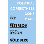 Collection of two paperback books by Jordan Peterson and Stephen Fry, featuring "12 Rules for Life" and "Political Correctness Gone Mad."