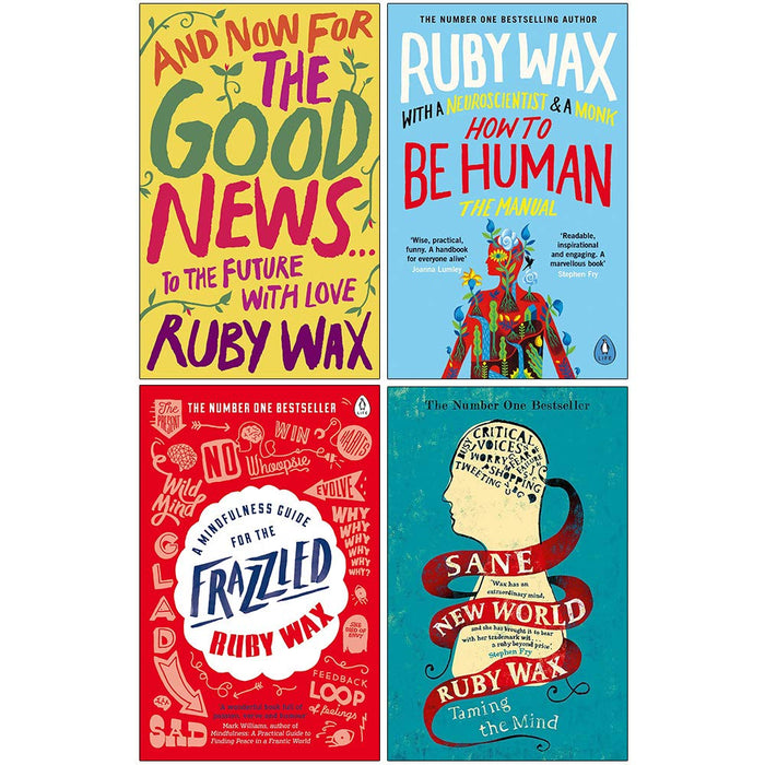 Ruby Wax Collection 4 Books Set (Good,Human,Frazzled,Sane ) - The Book Bundle