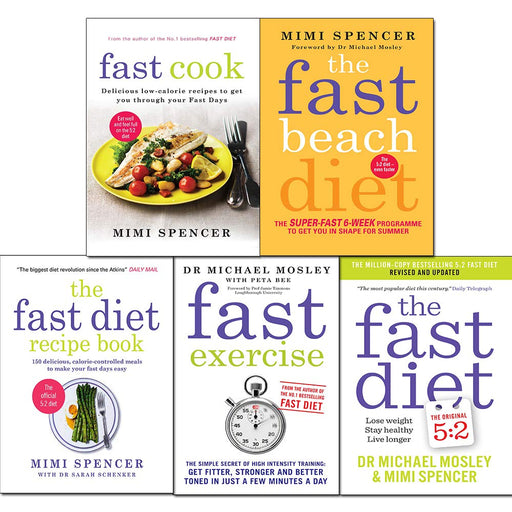 The Fast Diet Collection 5 Books Set,(Fast Beach Diet, Fast Cook, The Fast Diet Recipe Book, Fast Exercise and The Fast Diet) - The Book Bundle