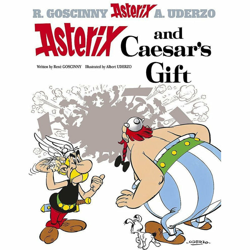 Asterix Series 5 Collection books set featuring five paperback comics from René Goscinny, including Asterix and Caesars.