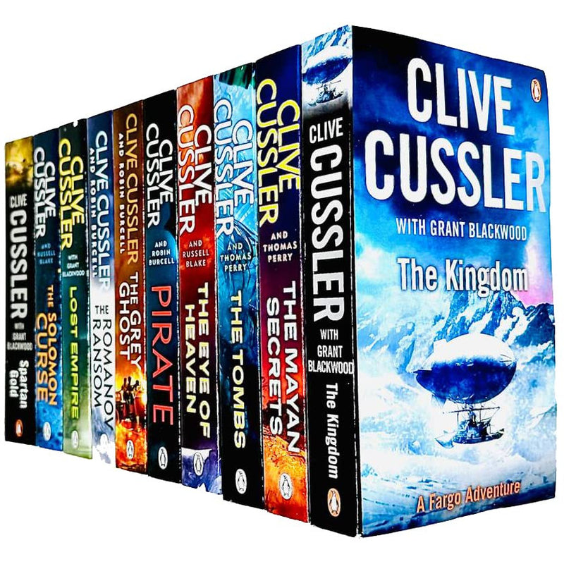 Clive Cussler Fargo Adventures Collection 10 Books Set Spartan Gold, Lost Empire - The Book Bundle