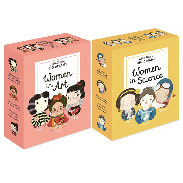 Little People, Big Dreams: Women in Art & Women in Science by Isabel Sanchez Vegara 6 Books Collection Box Set - The Book Bundle