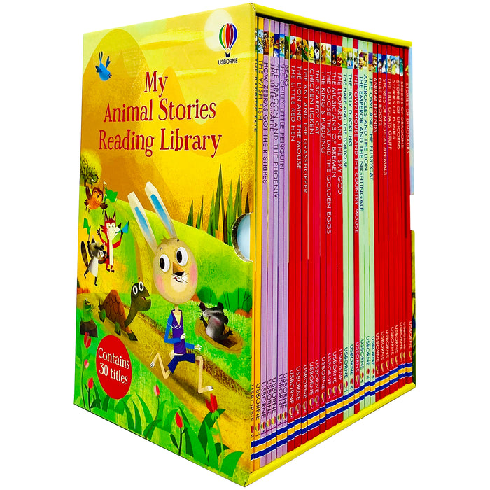 Usborne My Animal Stories Reading Library 30 Books Collection Box Set (Rabbit's Tale, Bears, Ugly Duckling, Unicorns, Dragons, Dinosaurs) - The Book Bundle