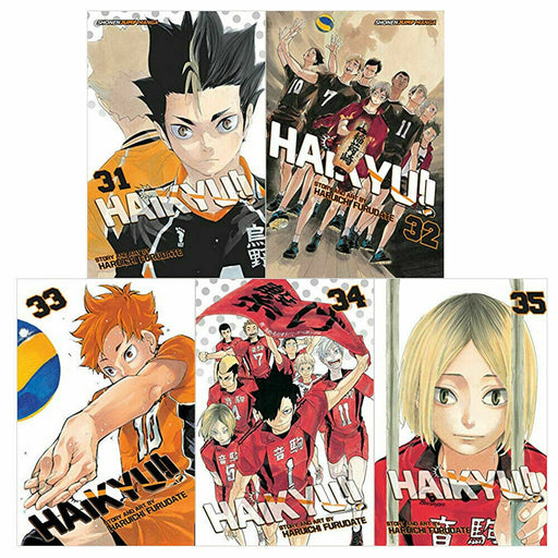 Haikyu Series 7 Collection 5 Books Set By Haruichi Furudate Vol. 31,32,33,34,35 - The Book Bundle