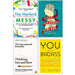 Messy, Sane New World, Thinking Fast and Slow, You Are a Badass 4 Books Collection Set By Tim Harford - The Book Bundle