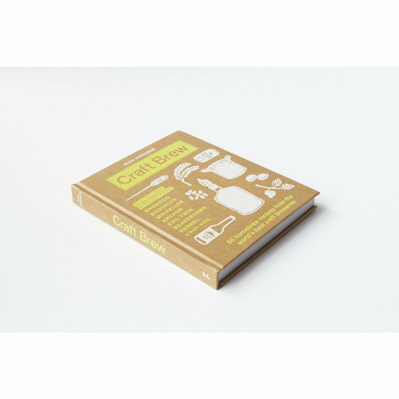 Hardcover book titled "Craft Brew" by Euan Ferguson showcasing 50 homebrew recipes from top craft breweries.