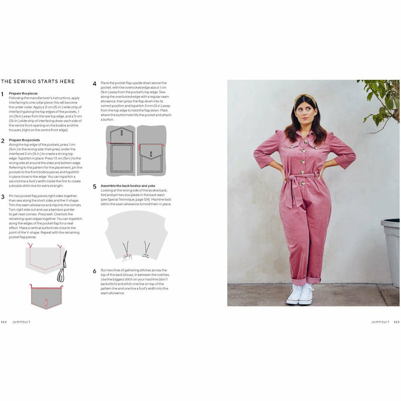 Hardcover book titled "The Great British Sewing Bee: Sustainable Style Sewing Projects" by Caroline Akselson & Alexandra Bruce.