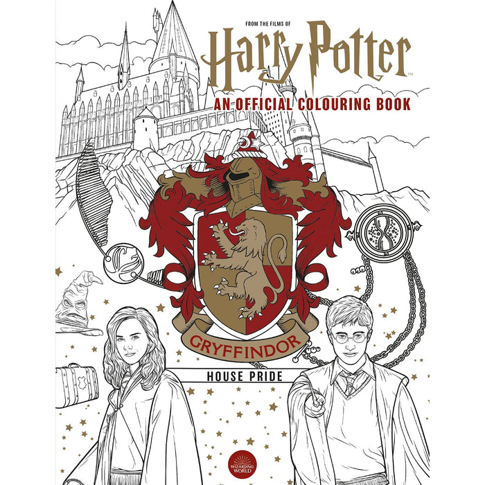 Harry Potter Collection The Official Colouring 4 Books Collection Set(Ravenclaw House Pride, Gryffindor House Pride, Hufflepuff House Pride & Slytherin House Pride) - The Book Bundle