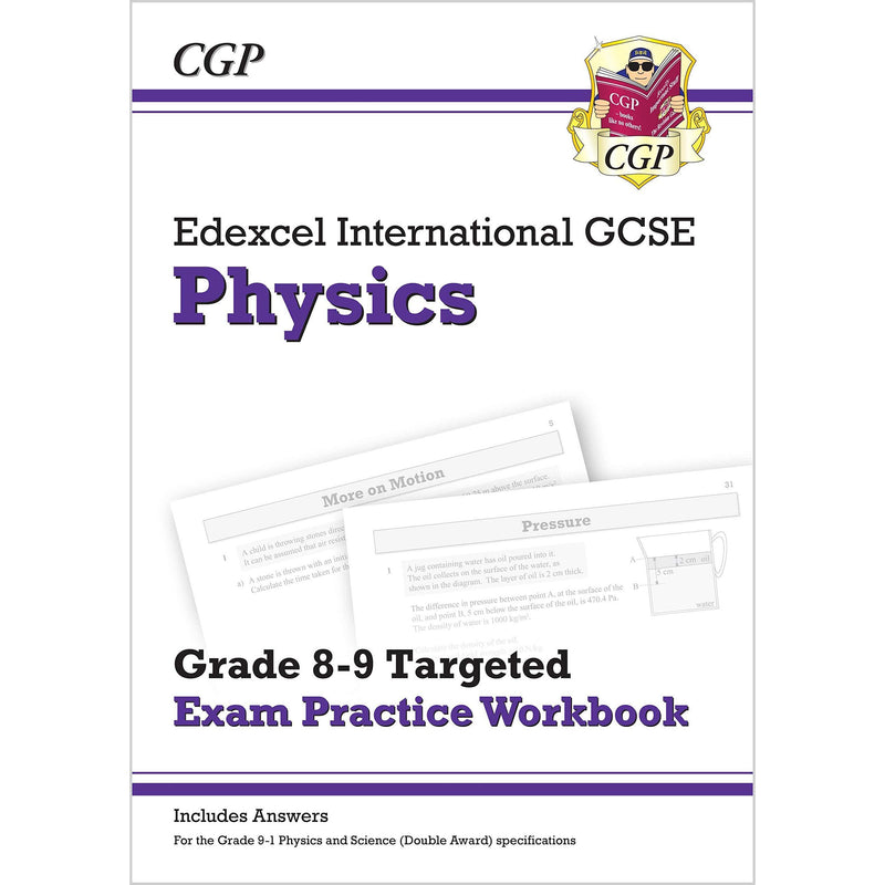 CGP Edexcel International GCSE Maths, Biology, Physics 3 Books Collection Set - Grade 8-9 Targeted Exam Practice Workbook - The Book Bundle