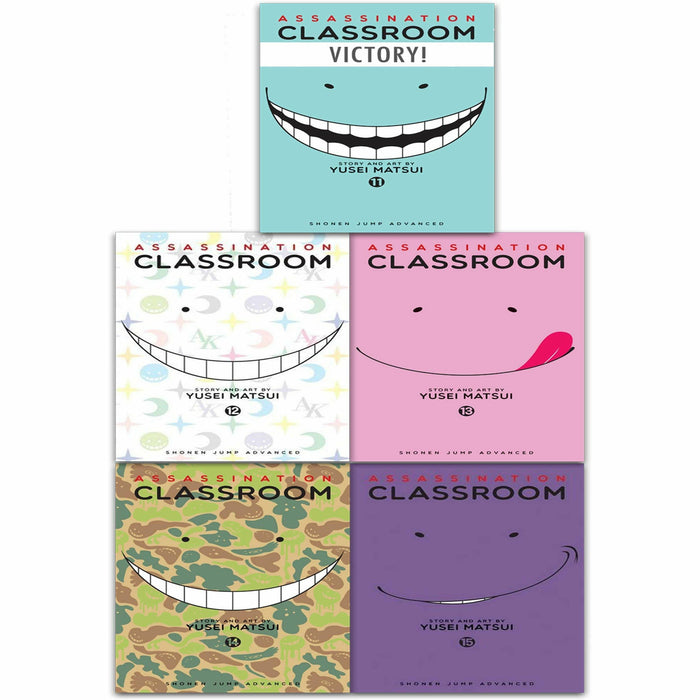 Assassination Classroom Volume 11-15 Collection 5 Books Set (Series 3) by Yusei Matsui - The Book Bundle