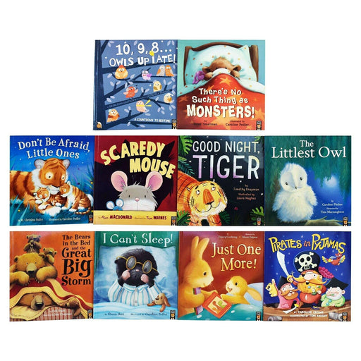 Bedtime Picture Series 10 Picture Flat Books Collection Set (Just One More, Scaredy Mouse, Goodnight Tiger) - The Book Bundle