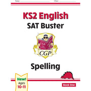 CGP KS2 English SAT Buster Grammar, Punctuation Book, Spelling Book, Grammar, Punctuation and Spelling Answer Book 4 Books Collection Set - The Book Bundle