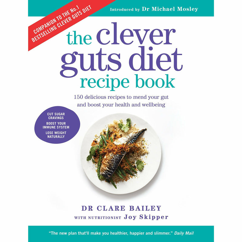 Clever Guts Diet Recipe Book by Dr. Clare Bailey, part of Rapid 800 collection, paperback non-fiction health and diet guide.