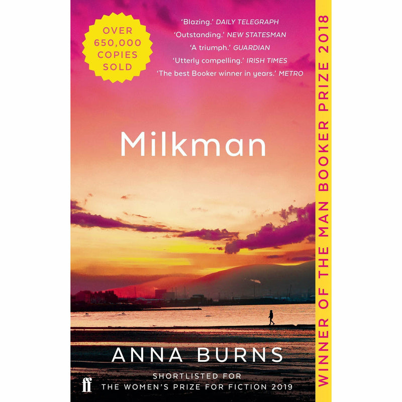 Two paperback books from the Normal People and Milkman collection by Sally Rooney and Anna Burns, published by Faber and Faber.