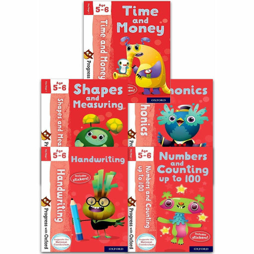 Progress with Oxford Series Collection 5 Books Set (Age 5-6) - The Book Bundle