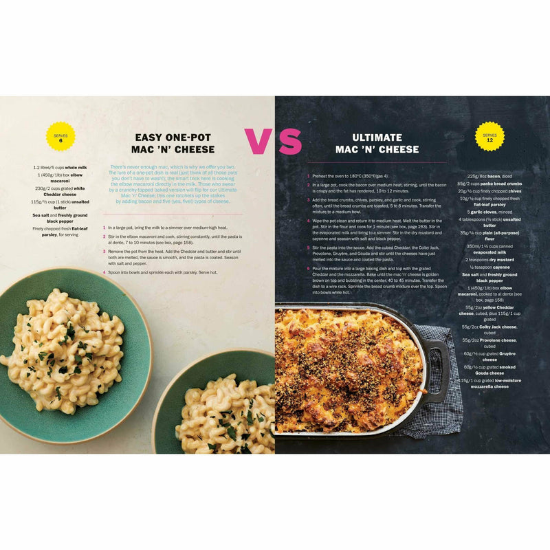 Tasty Ultimate Cookbook hardcover by Ebury Press featuring colorful pages and recipe images for easy and advanced cooking.