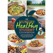 Spruce paperback cookbook featuring over 200 healthy recipes for students, with colorful food photos on the cover.