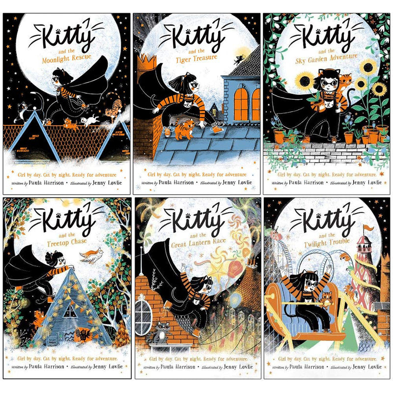 Paula Harrison Kitty Series 6 Books Collection Set Moonlight Rescue, Tiger Treasure - The Book Bundle