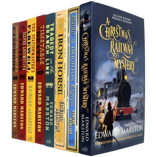 The Railway Detective Series 8 Books Collection Set By Edward Marston (A Christmas Railway Mystery & More... ) - The Book Bundle